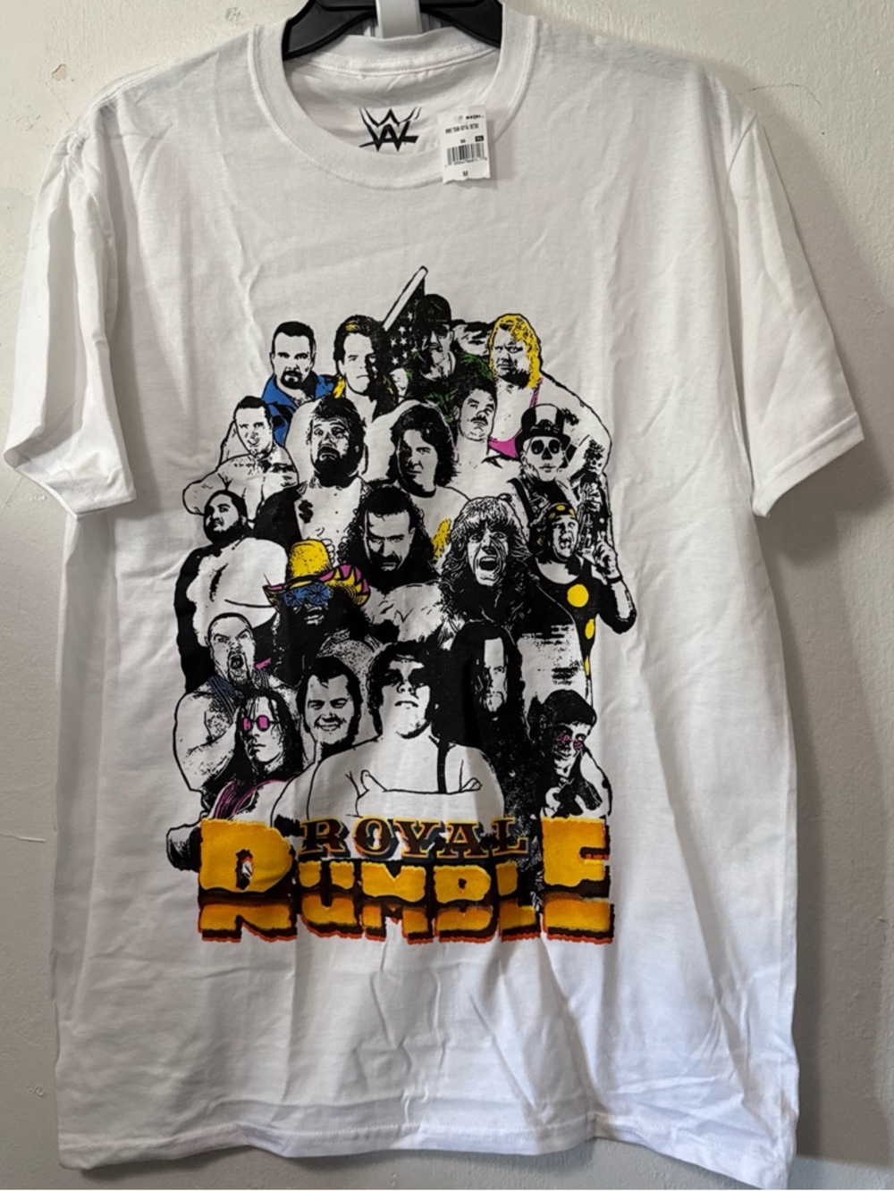 WWE white Royal Rumble 2024 T-shirt Medium Unisex #wrestling #royalrumble NWT